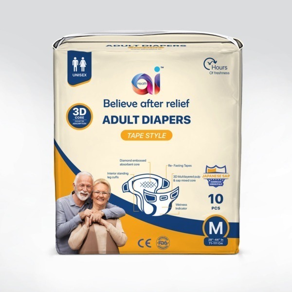 Adult Diapers Tape Style (Size M) - Image 3
